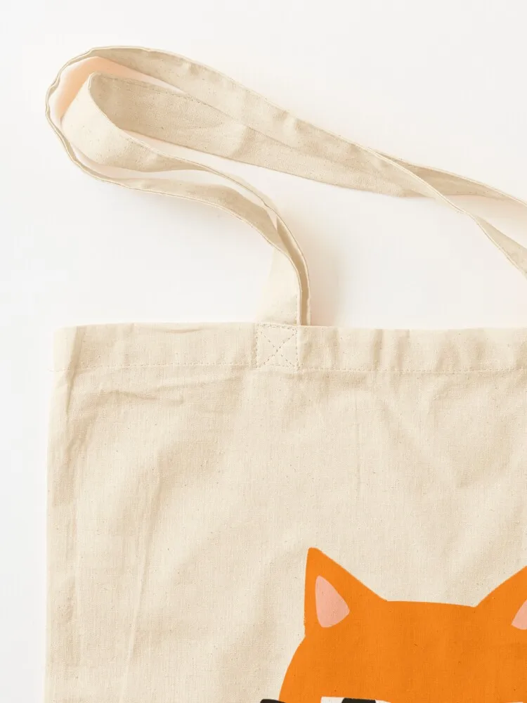 هل يمكنك غير مضحكة برتقالية على شكل قطة حقيبة هدايا حقيبة يد نسائية حقيبة صديقة للبيئة حقيبة يد مخصصة