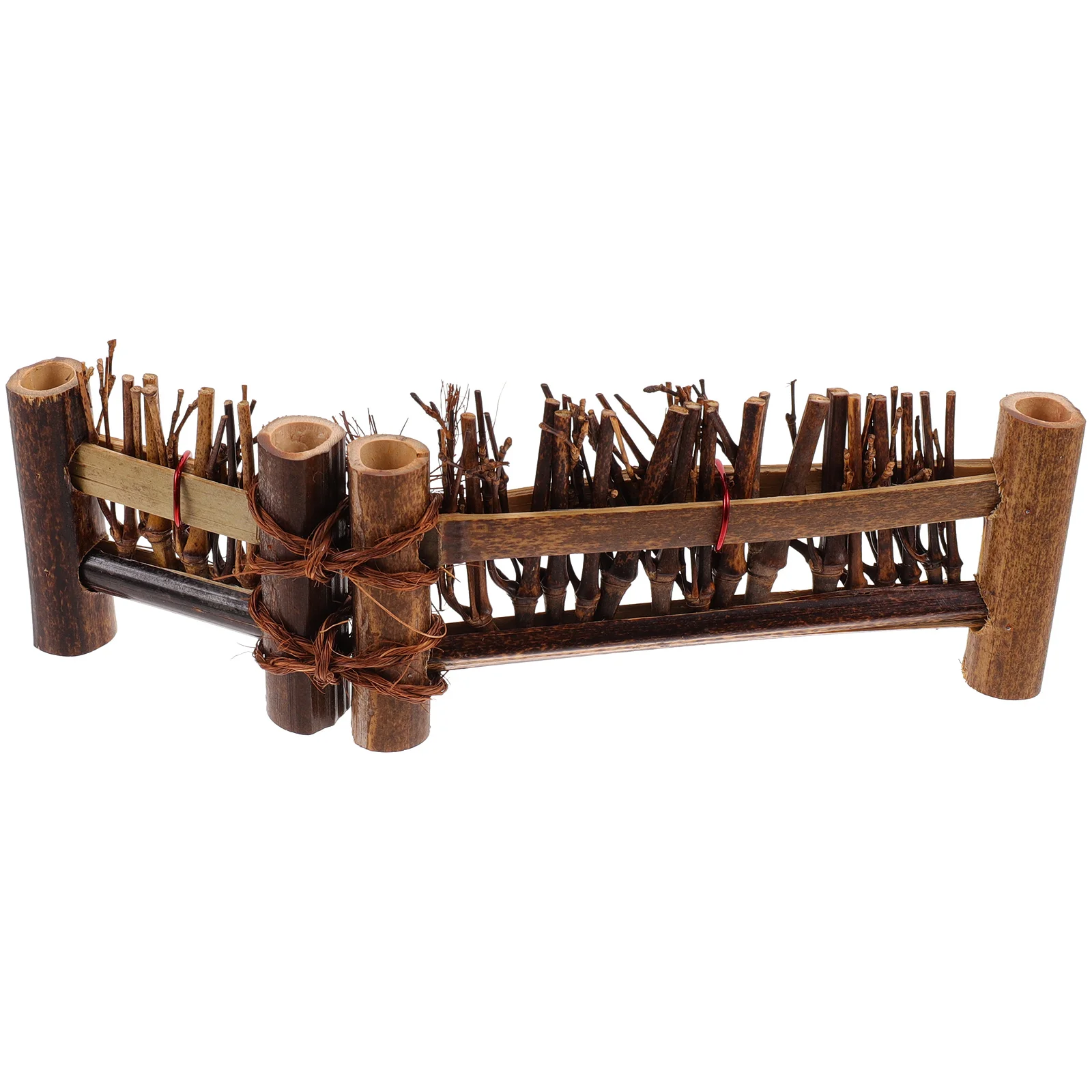 

Small Ornaments Iron Garden Border Picket Decorations Bonsai Accessories Mini Fence Decor Micro Landscape Bamboo Screen Garden