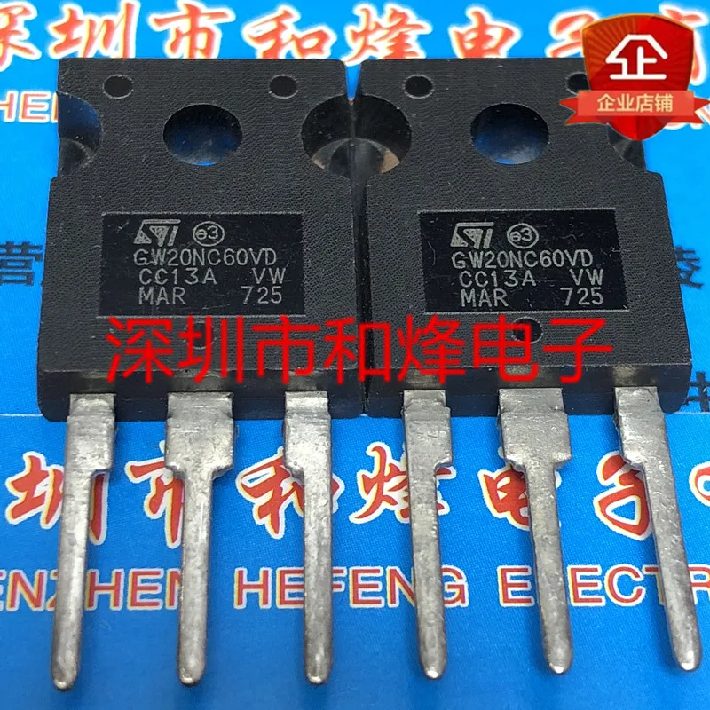 5 uds STGW20NC60VD GW20NC60VD/STGW30NC60VD GW30NC60VD TO-247