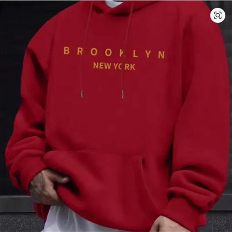Herren Herbst Winter Lockerer Pullover Hoodie Komfort-Sweatshirt für Jogging Fitness Gym Outdoor Sport Streetwear Alltag Freizeit Oberteil – Detail 16