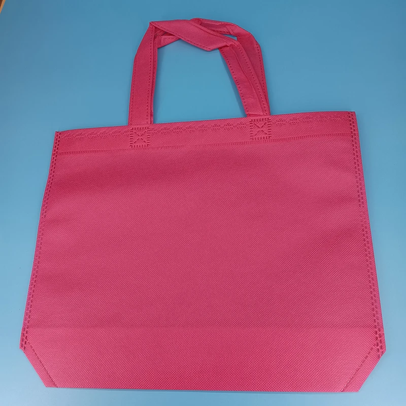 Color Handbag Shopping Carrier Clothing Nonwoven bags  Reusable Non-woven Fabric Bag  Storage Handgrip