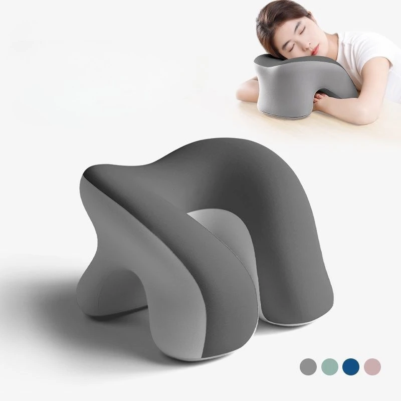 

‌Memory Foam Nap Pillow for Office Student Ergonomic Desk Sleeper with Arm Rest Hug Support Posture Corrector Travel Home Use‌