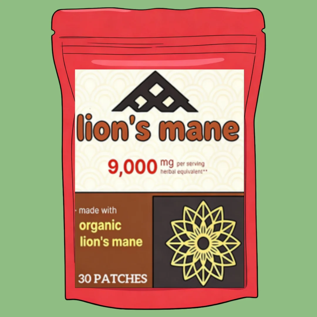 Lion's Mane Mushroom Transdermal Patches for Brain Focus, Memory & Mood 30 Patches
