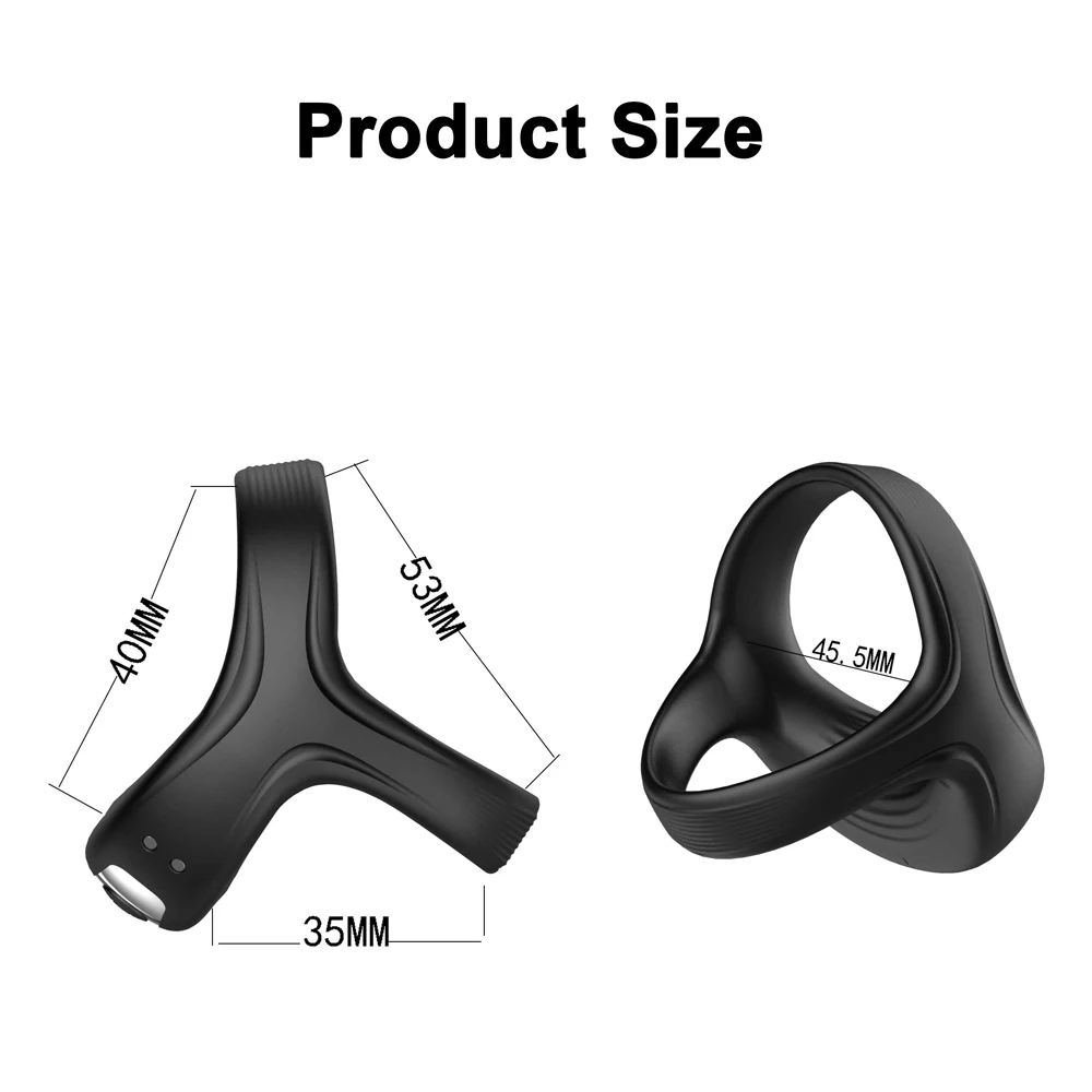 Vibrator Cockring Penis Cock Ring on for Man Delay Ejaculation Sex Toys for Men Couple Rings Penisring Toys for Adults 18