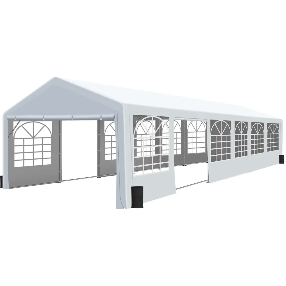 20' x 40' Canopy Party Tent & Carport - Heavy Duty Outdoor Wedding Gazebo with 4 Sand Bags, Event Shelter Canopy