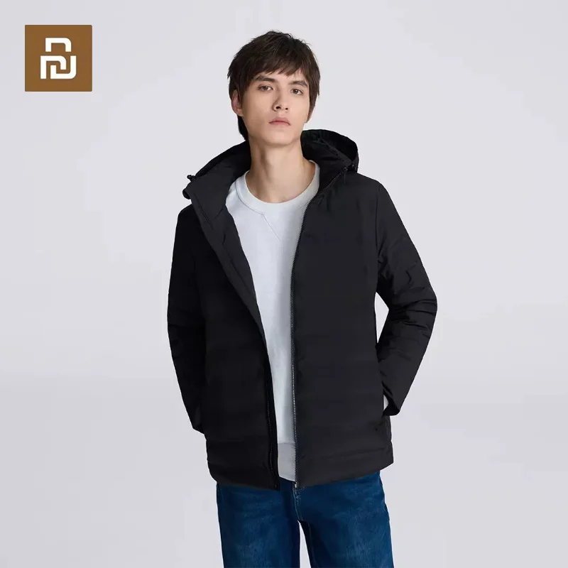 

Youpin White Duck Down Jackets Men Cold-resistant Clothes Warm Hooded Thick Puffer Jacket Coat Windproof Thermal Winter Parka