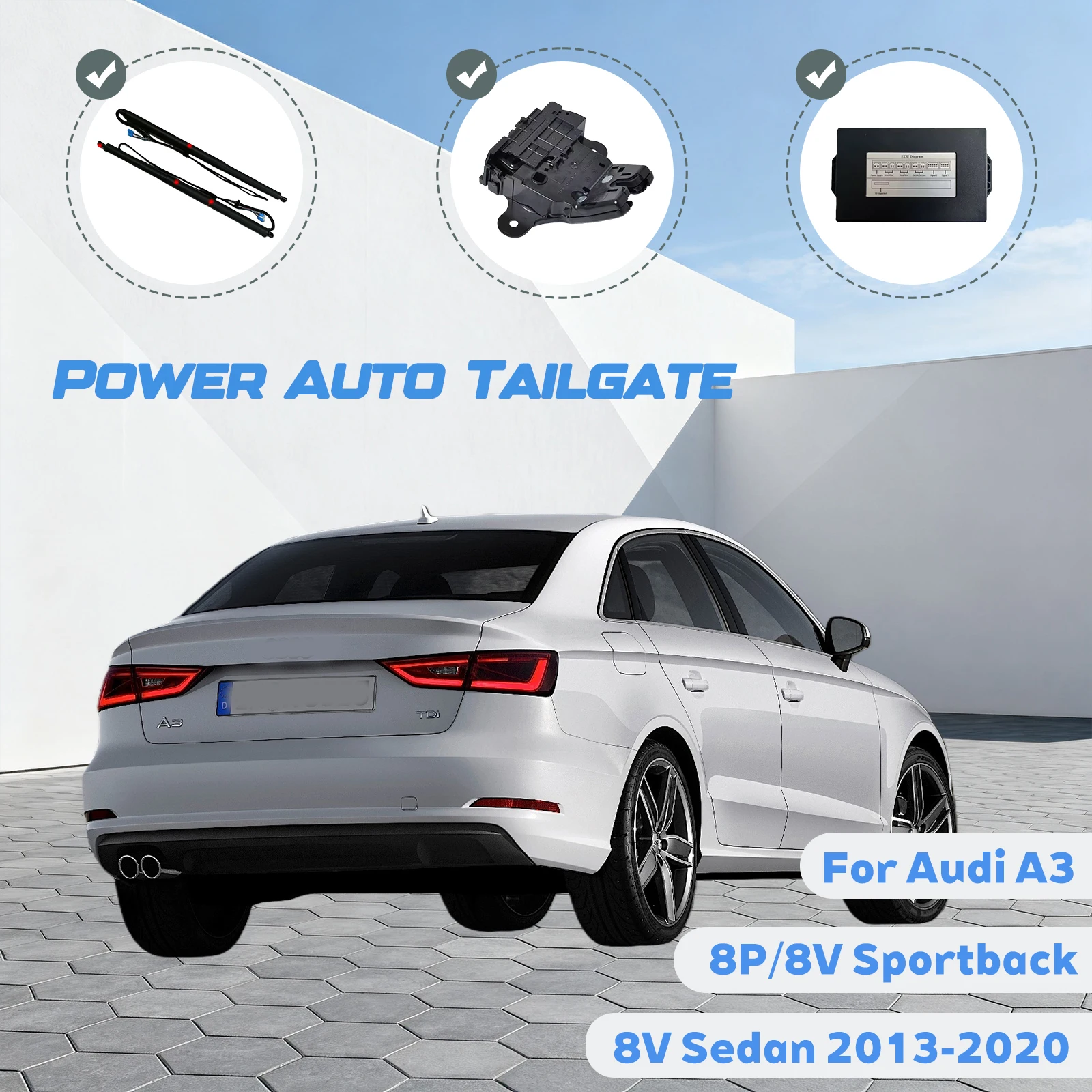 For Audi A3 8P/8V Sportback 8V Sedan Car Automatic Lifting kit Opening Trunk Intelligent Electric Lift Tailgate