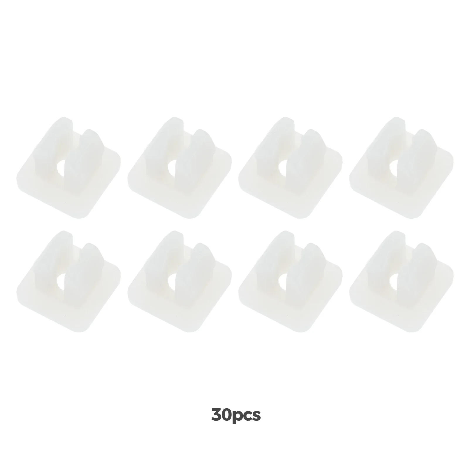 30Pcs Natural Fast Wire Nail Seat Snaps Nylon Fastener Fixed Retainers for Universal Car Nut Grommet Retaining Clips