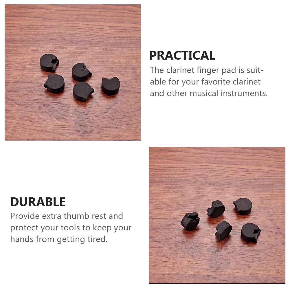 

5Pcs Clarinet Thumb Cushion Strong Finger Protector Ergonomic Thumb Rest for Woodwind Instruments Practice Use