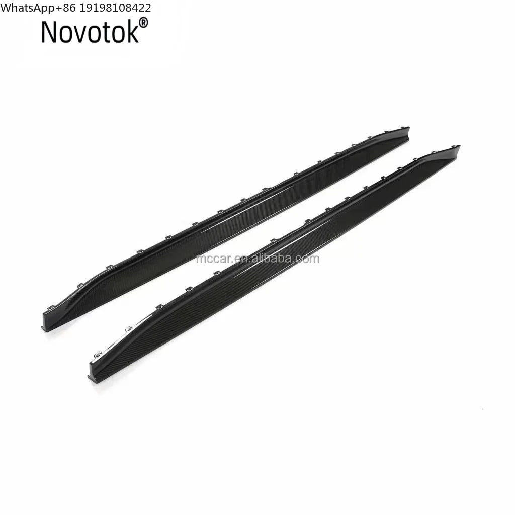 

Высококачественные боковые юбки из сухого карбона M3 M4 3D, подходящие для BMW G80 G82, карбоновые боковые юбки 3D.