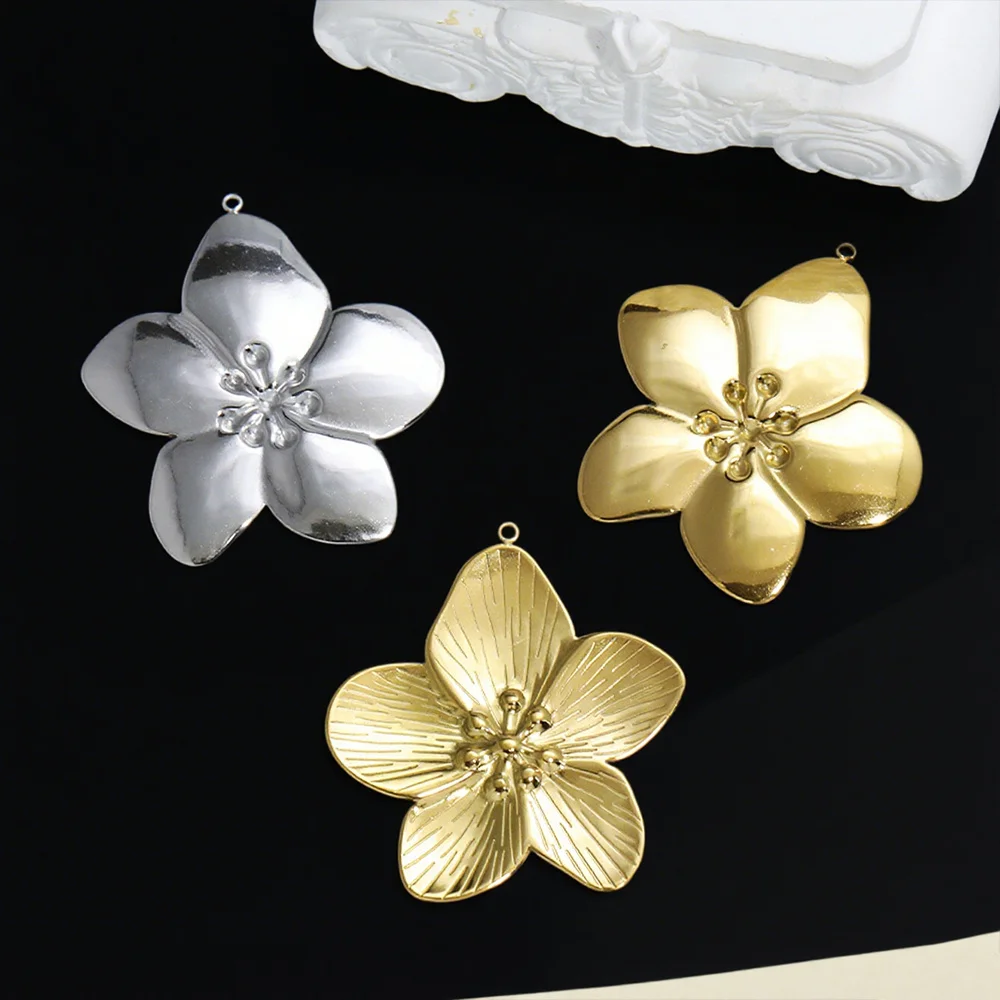 

Cordial Design 20Pcs 48*52MM Jewelry Accessories/Pendant For Necklace/Stainless Steel/Hand Made/Flower Shape/DIY Making #195197