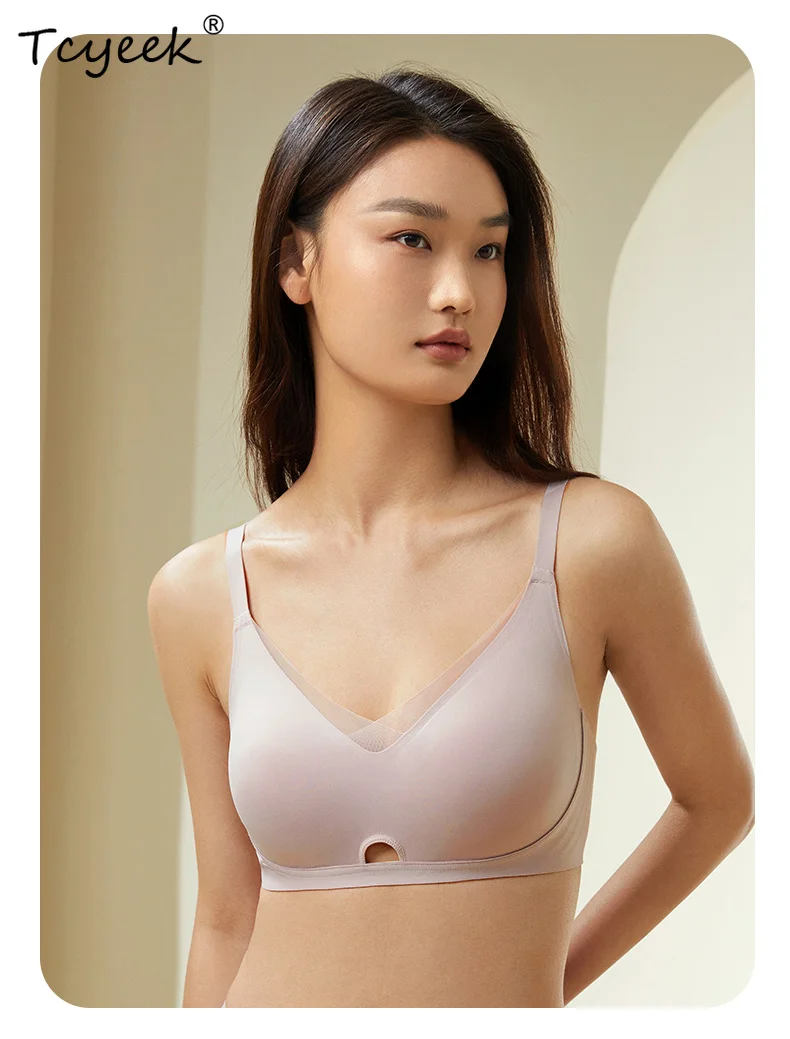 

Tcyeek, Lining 90%Mulberry Silk Big Bust Bras, Women's Breathable Comfortable, Soft Seamless Bra, 2024 Summer Autumn P47496QM