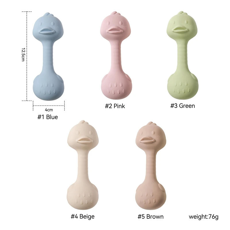 ของเล่นซิลิโคนเด็กสําหรับ 0 3 เดือน, หมากฝรั่งเป็ดซิลิโคนเด็กTeetherของเล่นทารกแรกเกิดRattleของเล่นทารกTeethingของเล่นของขวัญ