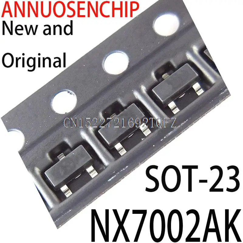 3000PCS New and Original 2N7002 2N7002K   ESD  60V 115mA 190mA 300mA TO236AB NX7002 7002 702  SOT-23  NX7002AK