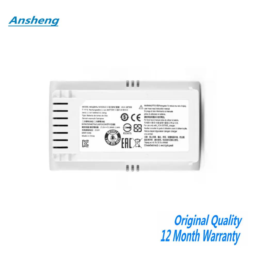 

High Quality 21.6V VCA-SBT90E Battery For Samsung VS15T7032P4 VS15R8542S1 Jet90E pet Jet70 turbo Jet70 Pro Jet70 complete