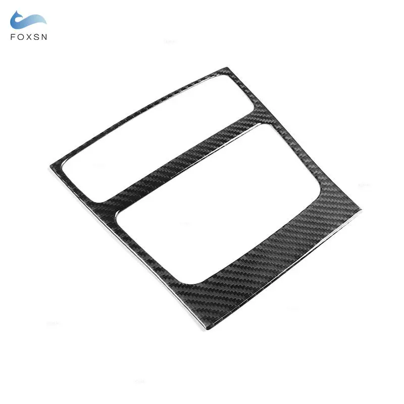 Car Rear Air Conditioning Vent Panel Frame Trim Carbon Fiber Accessories  For Audi A6 C7 A7 2012 2013 2014 2015 2016 2017 2018 - view 2