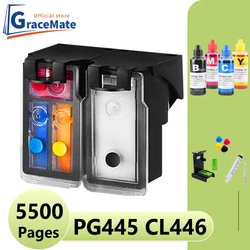 Compatível para Canon Pixma MG2545S MG2540 MG2440 MG2540S MG3040 MG2400 TS3140 MG3040 Impressora Cartuchos Recarregáveis Mg2540 pg445