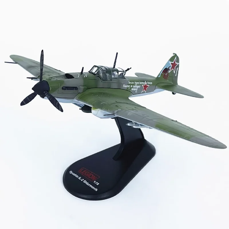 1/72 Scale Aircraft Model  Russia Ilyushin IL-2 Shturmovik IL II IL 2 Airplane Fighter Replica Model Toy For Display Collection