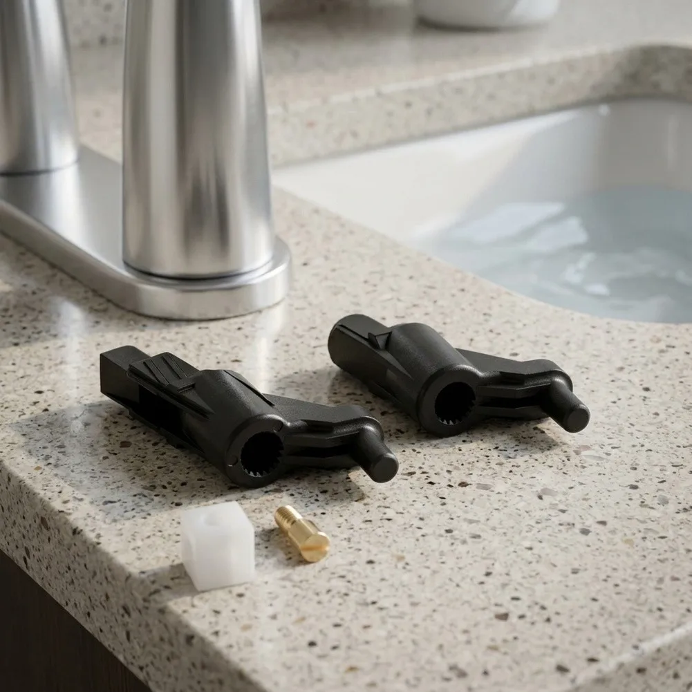 Lever Adaptor Replacement Kit For Grohe 46265000 Faucet Handle Repair With Brass Screw And Plastic Spacer Plumbing Parts