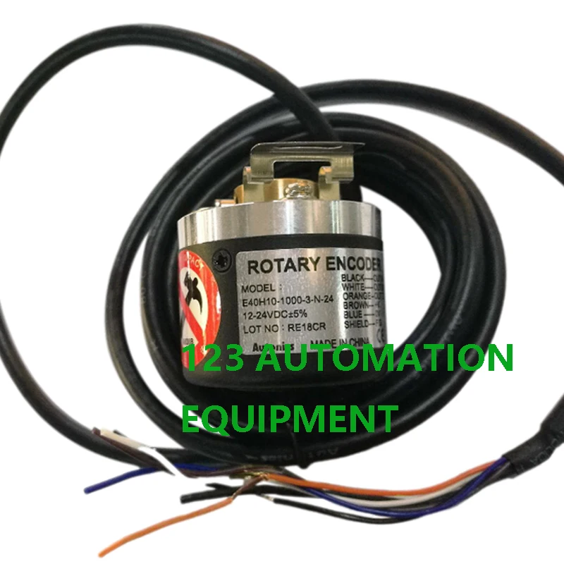 

Authentic New Autonics E40H10-100 360 500 600 1000-3-N-24 Hollow Incremental Rotational Encoder