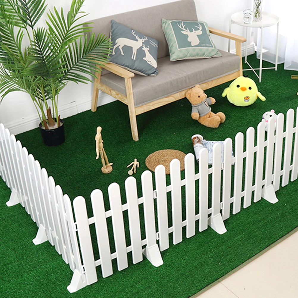 

6pcs Multifunctional Base Garden Pet Gate Support Feet Sturdy Antitip Design Easy Install Space-Saving Privacy Screen Holder