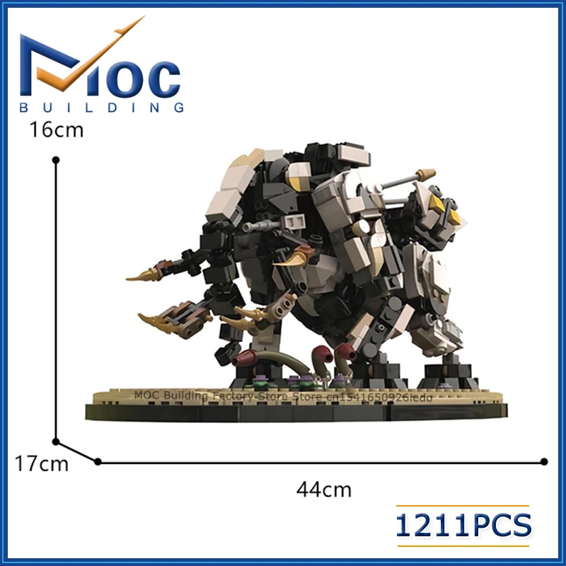 

Hot MOC Building Blocks Classic Game Series Monster Long-necked Beast Model DIY Assembly Technology Bricks Toys Collection Gifts