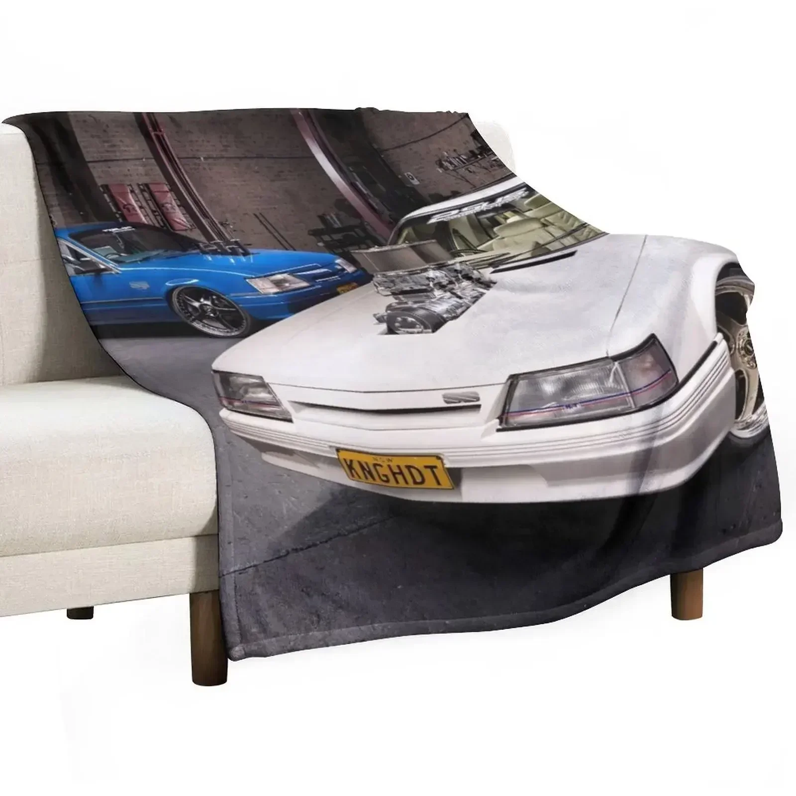 Ray and Tony's Holden VK Commodores Throw Blanket Decorative Sofas Giant Sofa Blankets