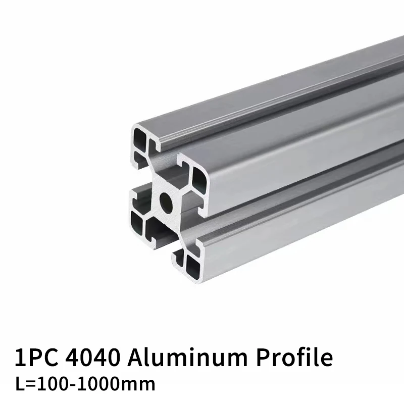 

1PC 4040 aluminum profile European Standard Anodized Extrusion 100 200 400 500 900 1000mm Length Linear Rail For CNC 3D Printer