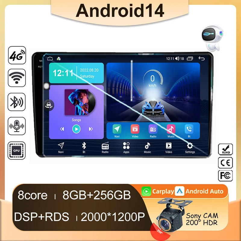

Android For Opel Zafira B 2005 - 2014 For Opel Astra H 2004 - 2014 Car Radio Auto Multimedia GPS Navigation Carplay 2din DVD DSP