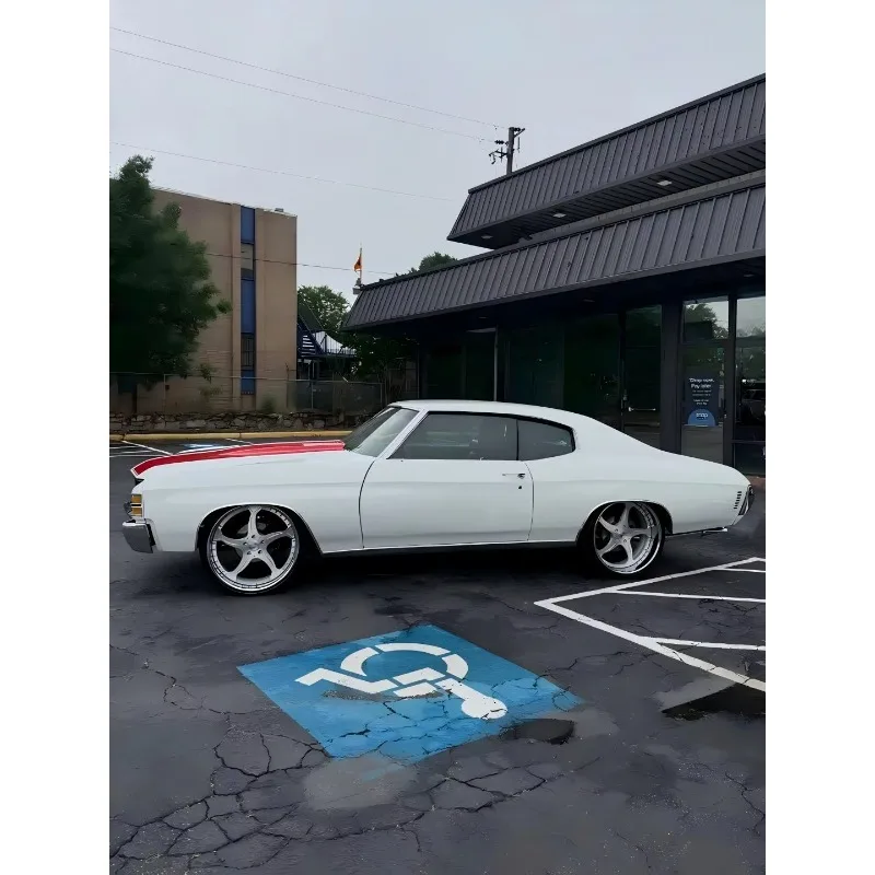 Smooth Outer Lip 5-Spoke Silver Polished Deep Dish Forged Alloy Rims Aftermarket Wheels For Restoring Classic American Muscle Ve