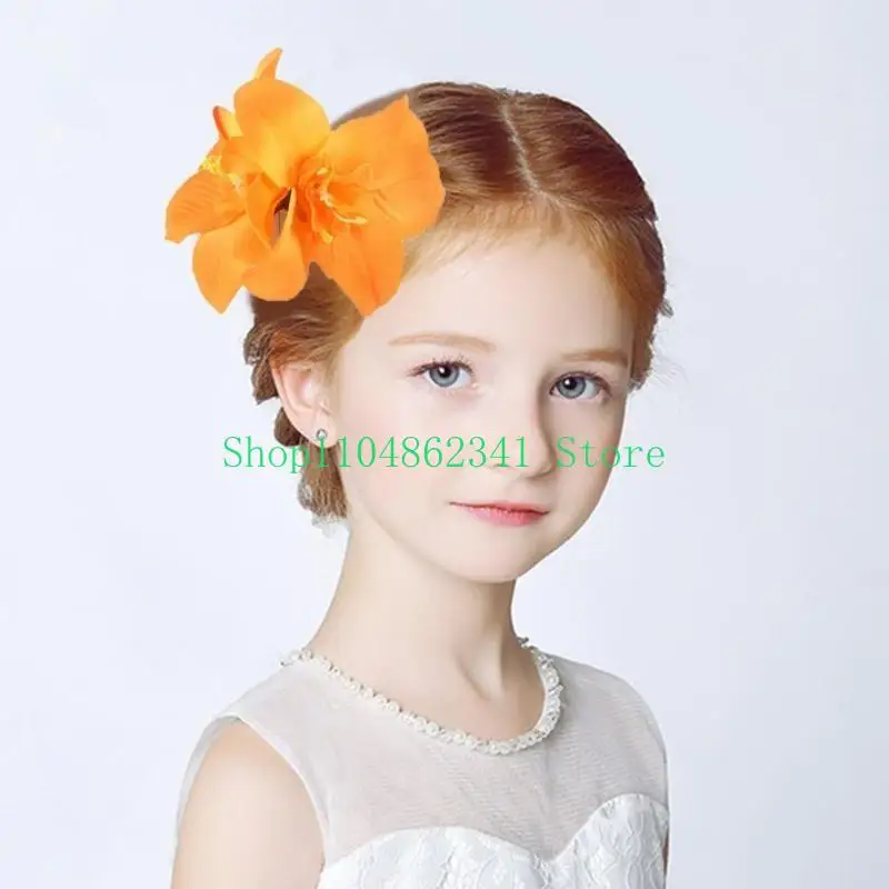 5ASD شعر زهرة كبيرة باريتات الشعر مقطع نساء نساء تسريحة الشعر ديكورات الشعر