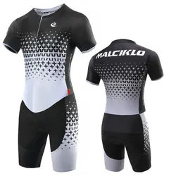 MALCIKLO New ladies Cycling Wear Short-Sleeved Suit Jumpsuit Mountain Bike Fitness Sports Shirt Star Black Ropa Maillot Ciclismo