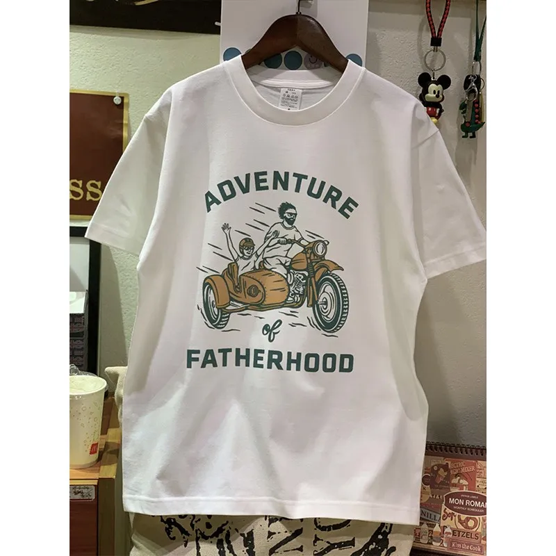 미국 레트로 스타일 반팔 셔츠 앞면 2025 신상 청년 캐주얼 프린트 그래픽 티셔츠 여성 의류 여름 스트릿웨어 Y2K