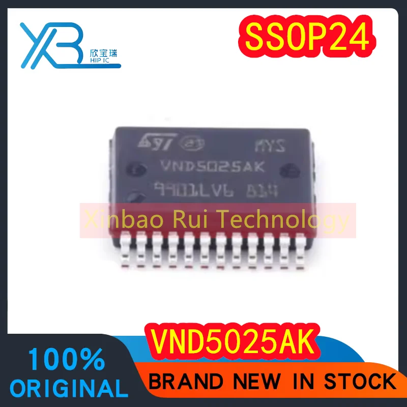 

(1/5pieces) VND5025AK VND5025 SSOP24 Brand new original car computer board vulnerable chip car light control chip electronics