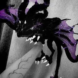 Cute Anime Dragon Props(Finished Dinosaur)Twist Stick Dinosaur Finished Dragon Toy Handmade Bauble Cos Animation Accessories