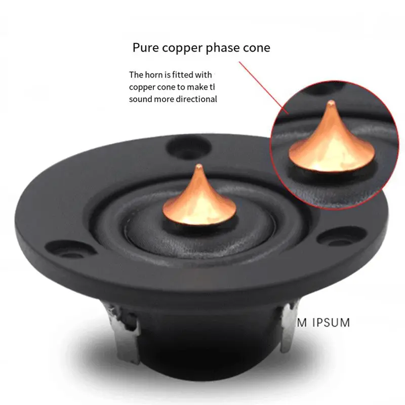 SCLS 2PCS 2 Inch Dome Tweeter Speaker Unit Chinese Silk Diaphragm Treble Car Home Theater 4Ohm