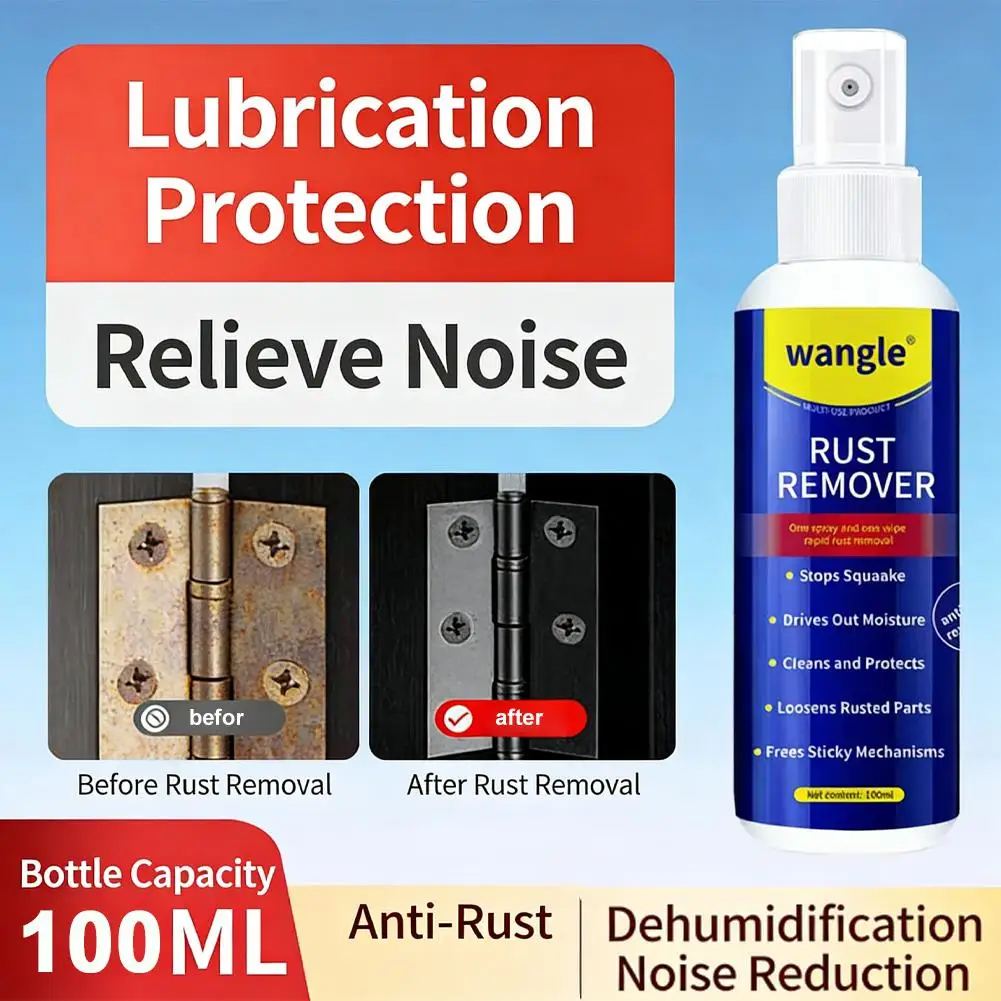 100ml Anti-rust Lubricant Spray Rust Remover Long-lasting Lubrication For Automotive Part Tool Machinery Rust Remover Spray