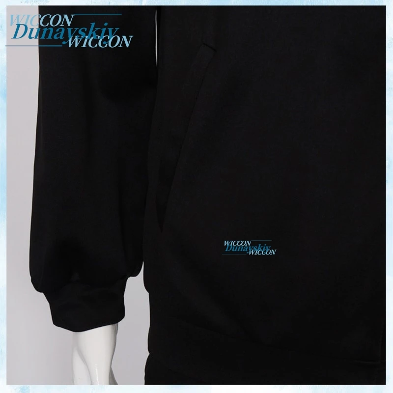 Anime Itadori Yuji Juutsu Kasenn Cosplay Costume Black Hooded Jacket Uniform Sportswear Unisex Full Set For Halloween Daily Wear - view 6