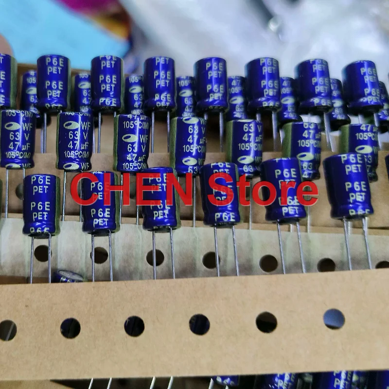100PCS/lot original SAMWHA RD 63V47UF 6.3X11MM 105C 47UF 63V electrolytic capacitor free shipping