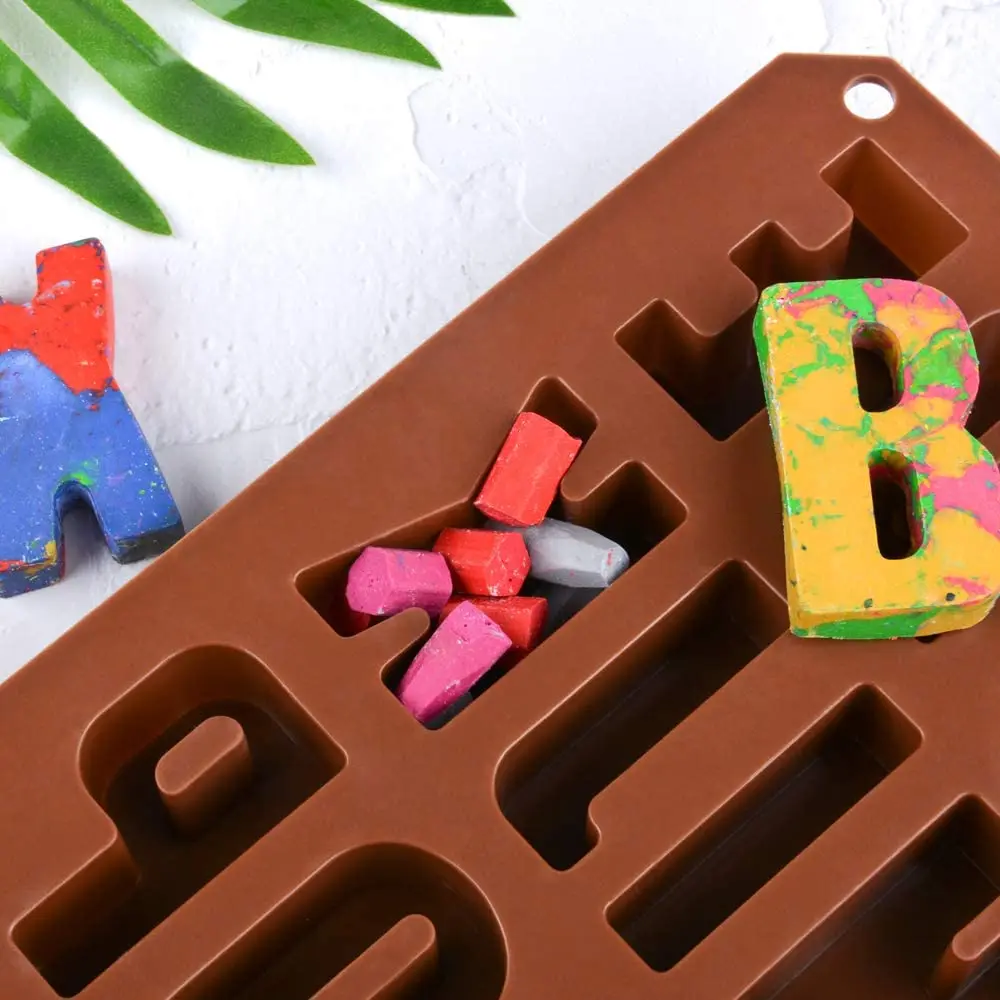 26 Cavities Letter Silicone Mold For Baking Cake Large Alphabet Chocolate Baking Mold Resin Mold Cake Pan Handmade Soap Mold