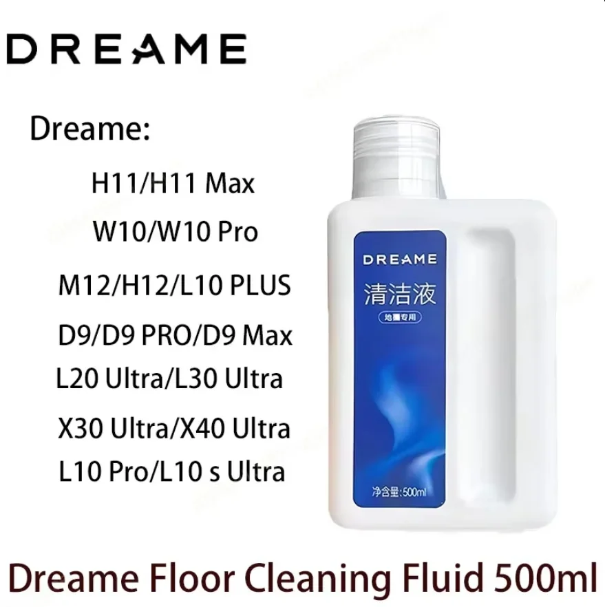 Original Liquid Dreame W10 X30/X40 X50 UltraL10S Pro Ultra，D9Max X40 Pro Ultra Vacuum Cleaner Special Floor Cleaning Fluid 500ml