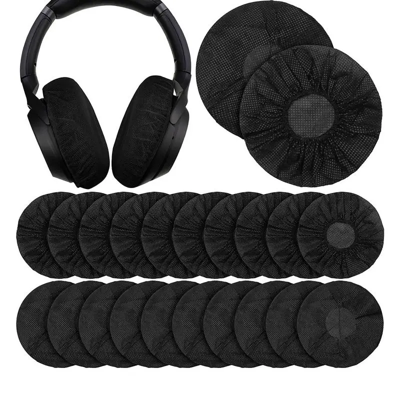 Ear Pads Dust-proof Cover for Headphones Internet Cafe Headset Disposable Non-woven Cushions Covers Protective 100pcs