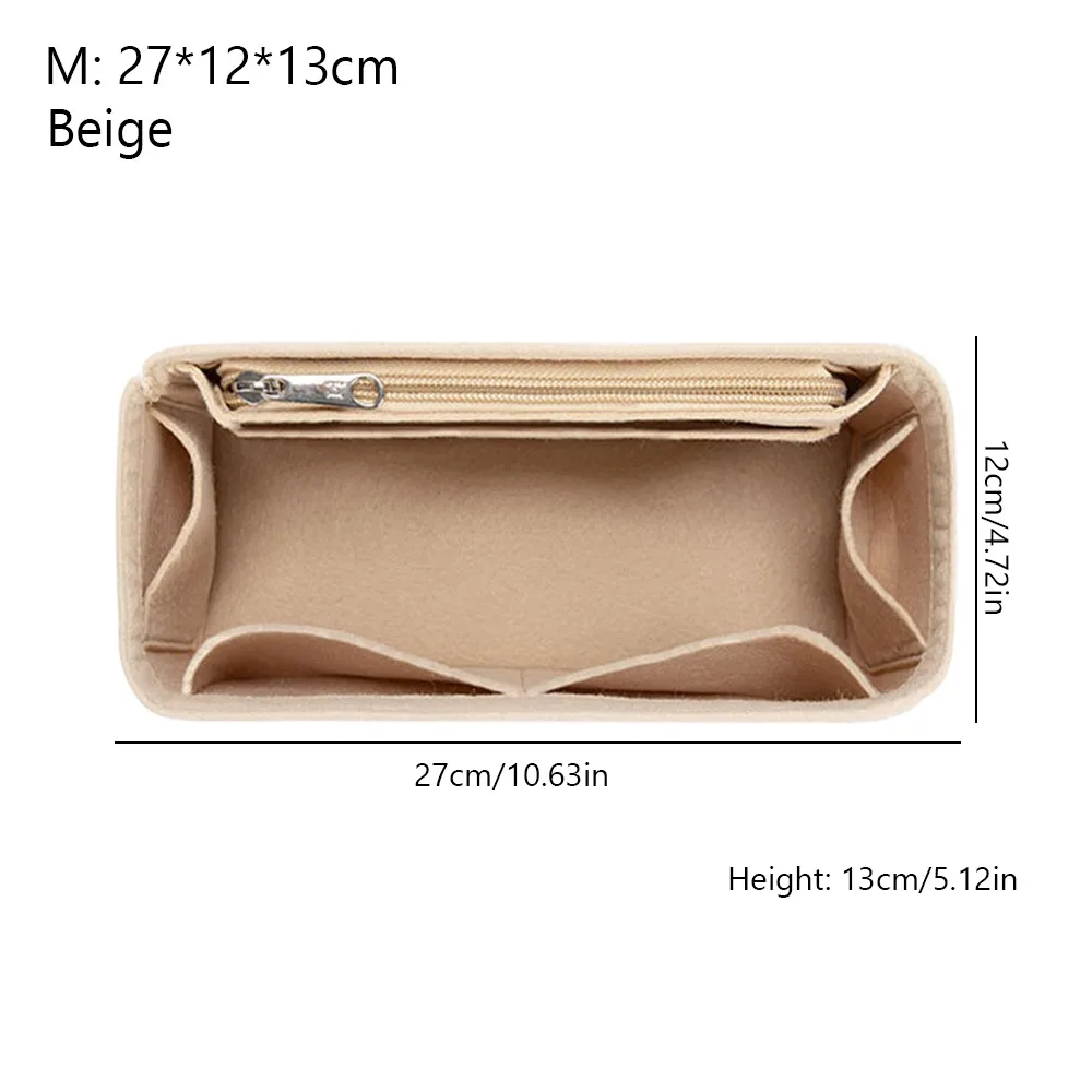 Bolso de fieltro, bolsa de inserción, soporte para bolso, forro de bolso de gran capacidad, bolsa organizadora de almacenamiento con múltiples bolsillos para rompecabezas Loewe