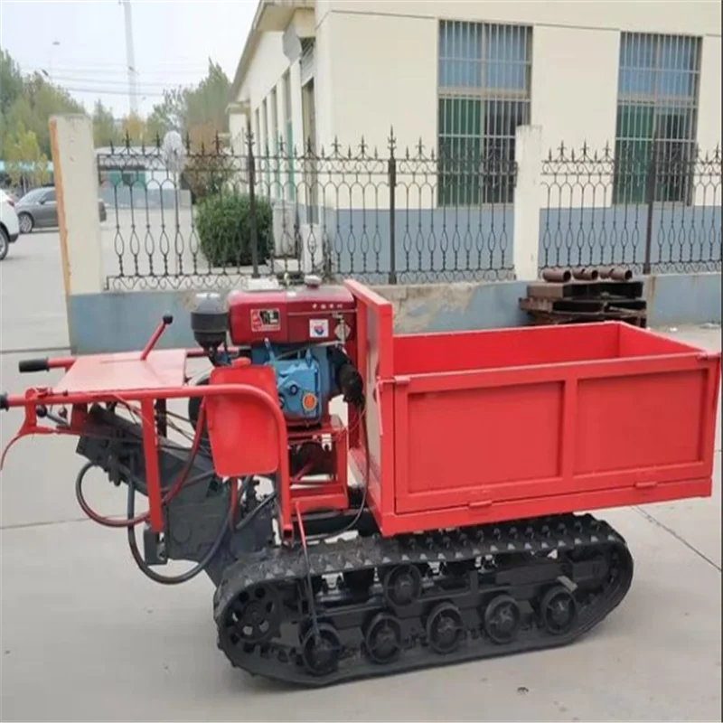 

New Construction Machine Small Tracked Crawler Dumper Tipper Trailer Mini Transporter