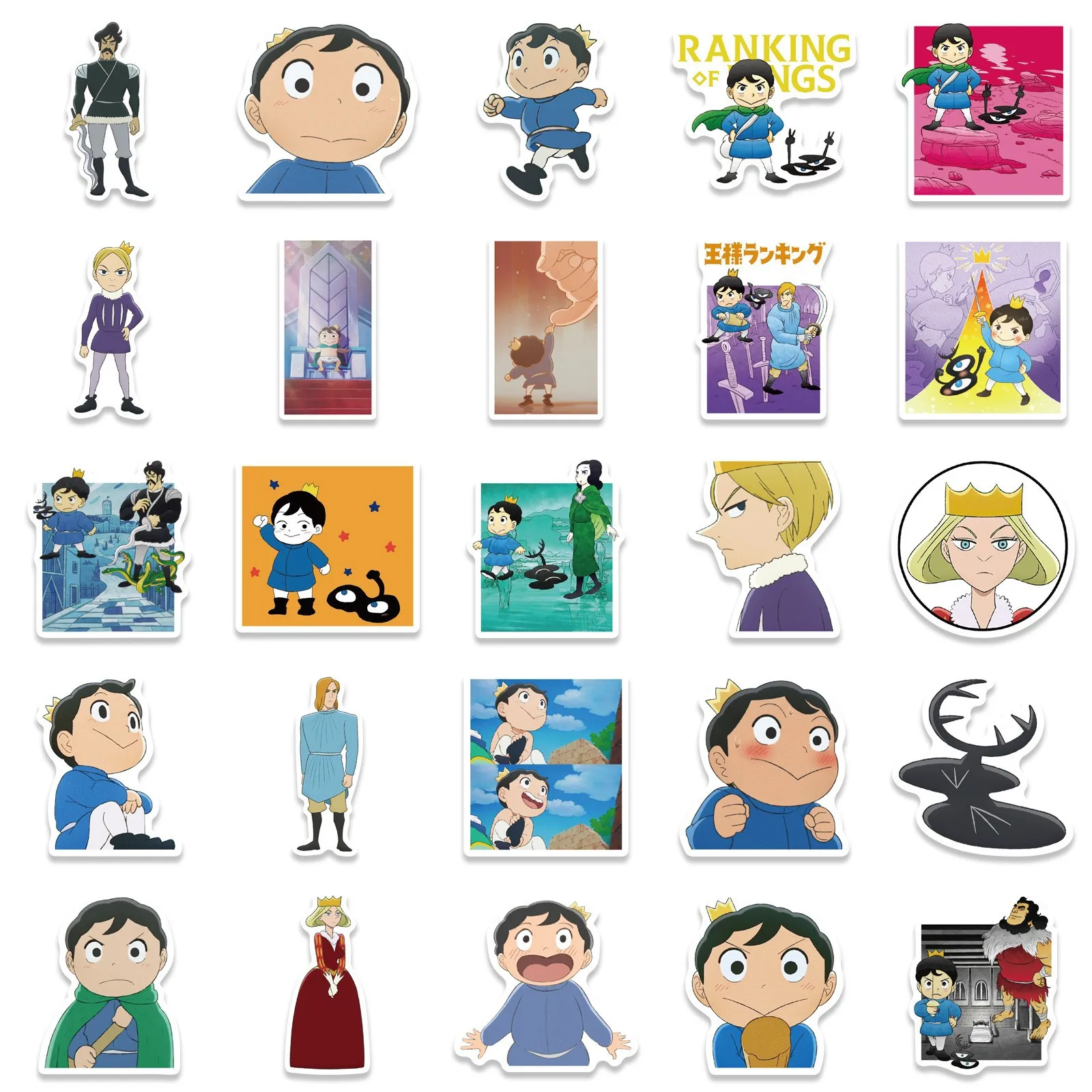 50 pezzi di classificazione dei re adesivi decorativi per notebook, frigorifero, ricompensa, carta diffusa, adesivo all'ingrosso