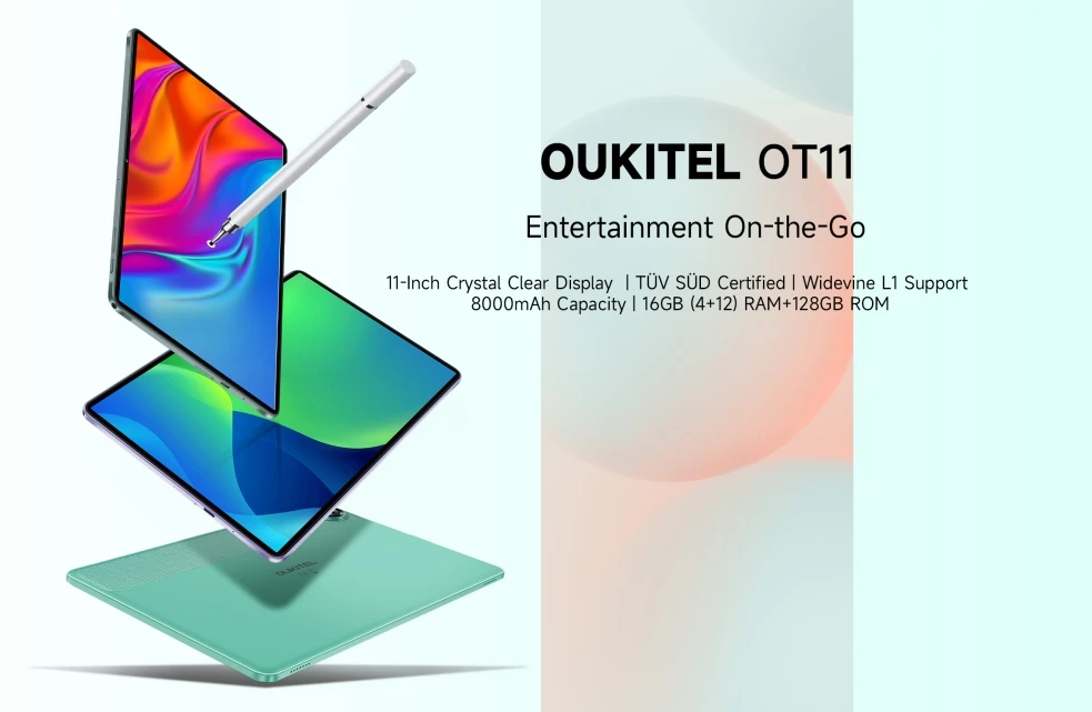 2025 Oukitel Ot11, Cpu T606 120Hz 11 Inch, 4G Calling Version Entry-Level Ordinary Tablet, 6Gb Ram, 256Gb Rom 24-Hour Shipping