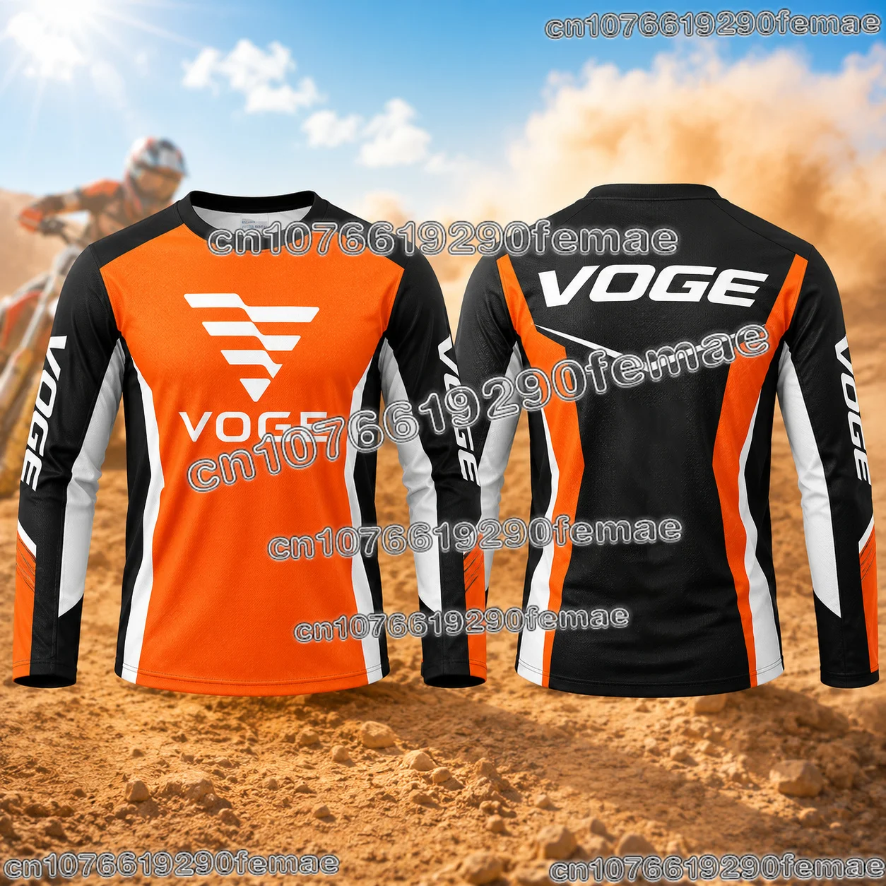 2026 Bestseller VOGE Motorrad-Fahrer Langarm-T-Shirt Abenteuer-Touring-Ausrüstung Atmungsaktive Schnelltrocknende Outdoor-Fahrbekleidung – Detail 6