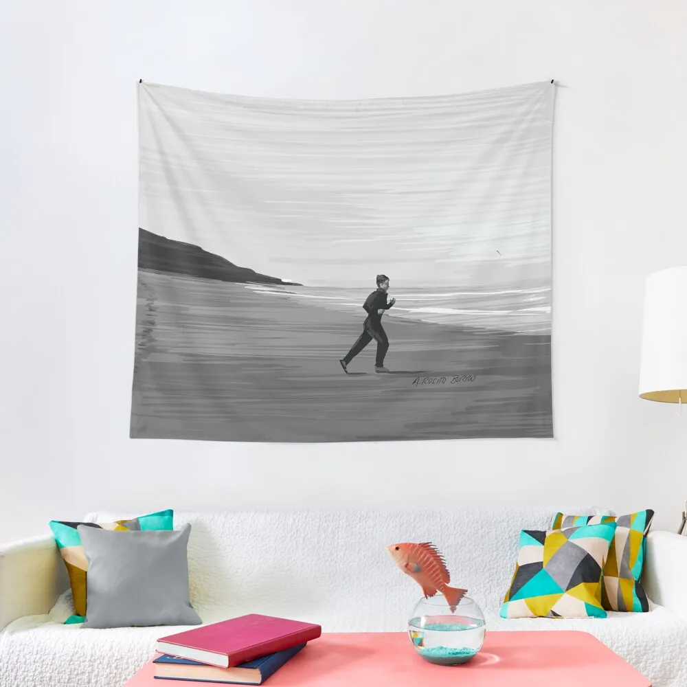 Francois Truffaut - 400 Blows / 400 coups Ending Illustration Tapestry Things To Decorate The Room Wall Carpet Tapestry