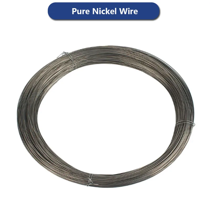 Ni 99.99% Pure Nickel Wire 0.1/0.2/0.25/0.3/0.35/0.4/0.6/0.8/0.9/1mm Metal Nickel Electrode Wire Nickel Alloy Wire 1-100meter