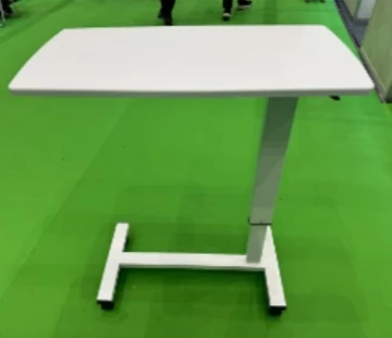 مستشفى محمول فوق طاولة السرير ارتفاع قابل للتعديل لتناول الطعام/طاولة التمريض مع عجلات مصنع المنتج المصنوع من الخشب #6